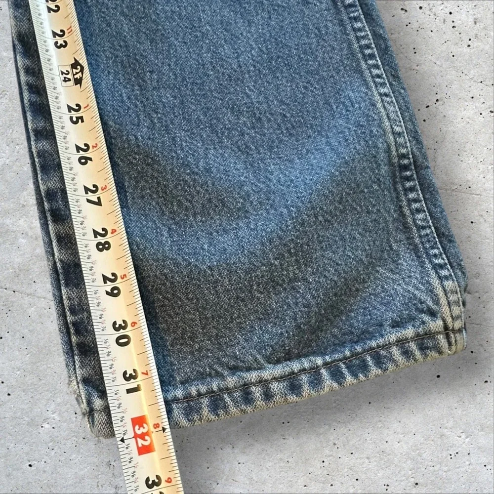 Wrangler‎ Cowboy Cut Jeans Mens 34x32 Blue Slim Fit 936GBK Faded Denim